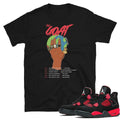 Retro 4 "Red Thunder" Shirt - Sneaker Tees to match Air Jordan Sneakers