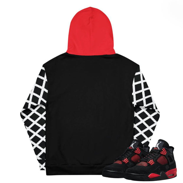 Retro 4 Red Thunder Hoody - Sneaker Tees to match Air Jordan Sneakers