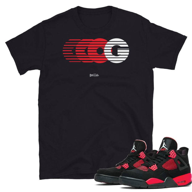 Retro 4 "Red Thunder" Shirt - Sneaker Tees to match Air Jordan Sneakers