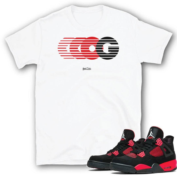 Retro 4 "Red Thunder" Shirt - Sneaker Tees to match Air Jordan Sneakers