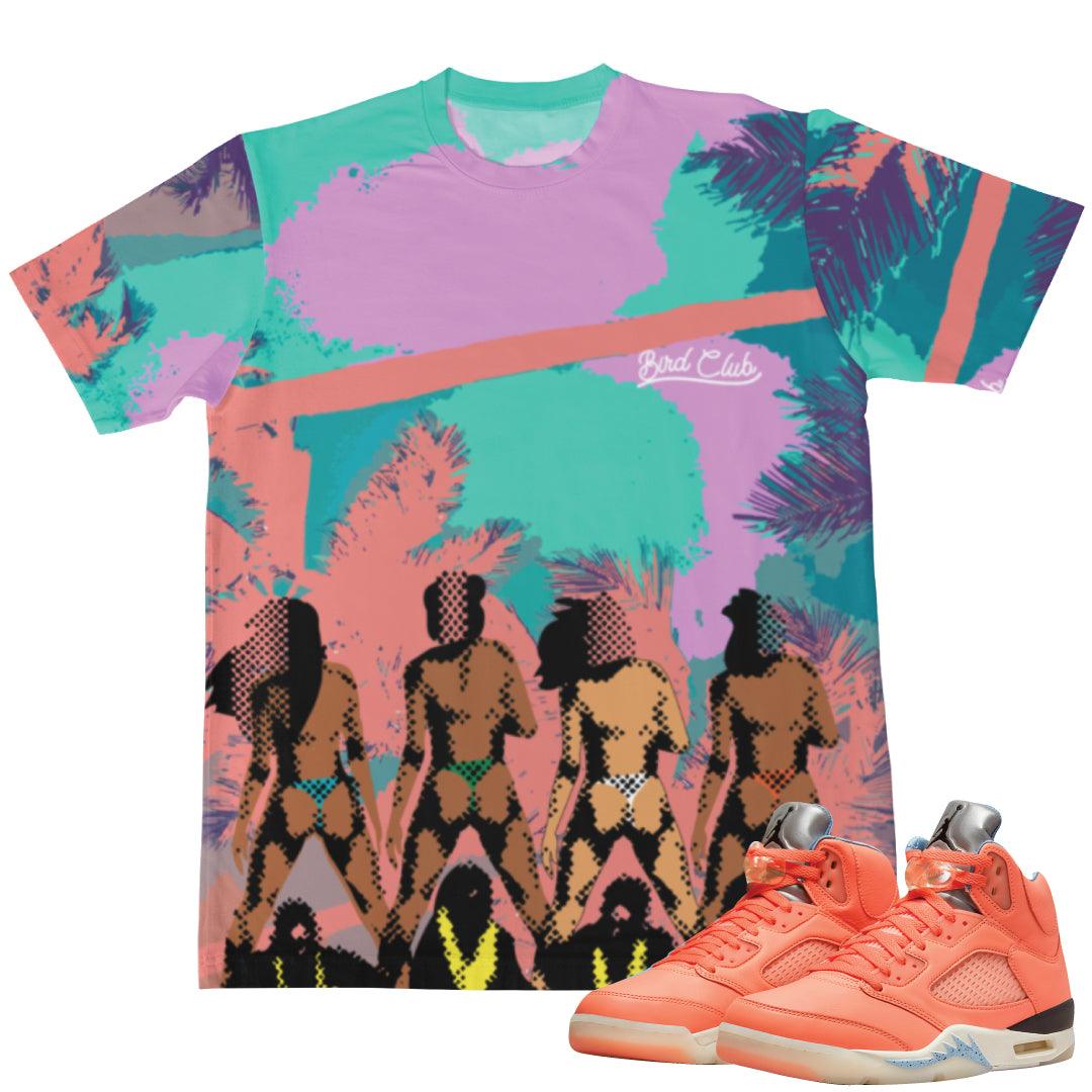 Retro 5 "We The Best" Matching Miami Shirt - Sneaker Tees to match Air Jordan Sneakers