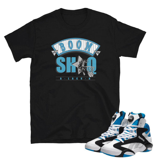 Shaq Attack "Boom Shaq-a-lacka shirt" - Sneaker Tees to match Air Jordan Sneakers