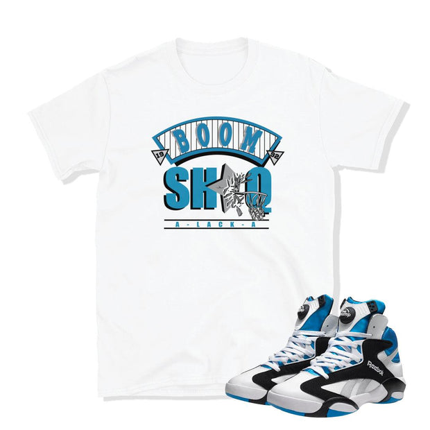 Shaq Attack "Boom Shaq-a-lacka shirt" - Sneaker Tees to match Air Jordan Sneakers