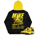 Retro 4 Lightning Hoody - Sneaker Tees to match Air Jordan Sneakers