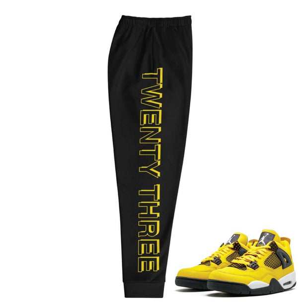 Retro 4 Lightning Joggers - Sneaker Tees to match Air Jordan Sneakers