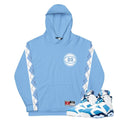 Retro 6 UNC Carolina Hoodie - Sneaker Tees to match Air Jordan Sneakers