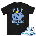 Retro 6 UNC Shirt - Sneaker Tees to match Air Jordan Sneakers