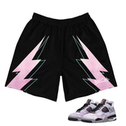 Retro 4 Zen Master BOLT Shorts - Sneaker Tees to match Air Jordan Sneakers