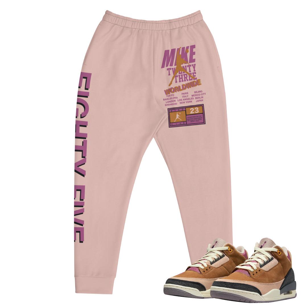 Retro 3 Winterized Archaeo Brown Joggers - Sneaker Tees to match Air Jordan Sneakers