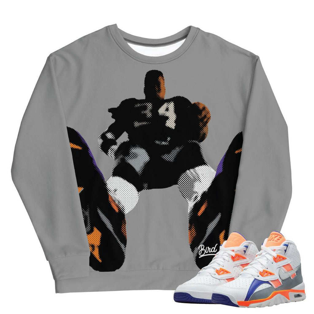 Air Trainer Bo Jackson Crewneck - Sneaker Tees to match Air Jordan Sneakers