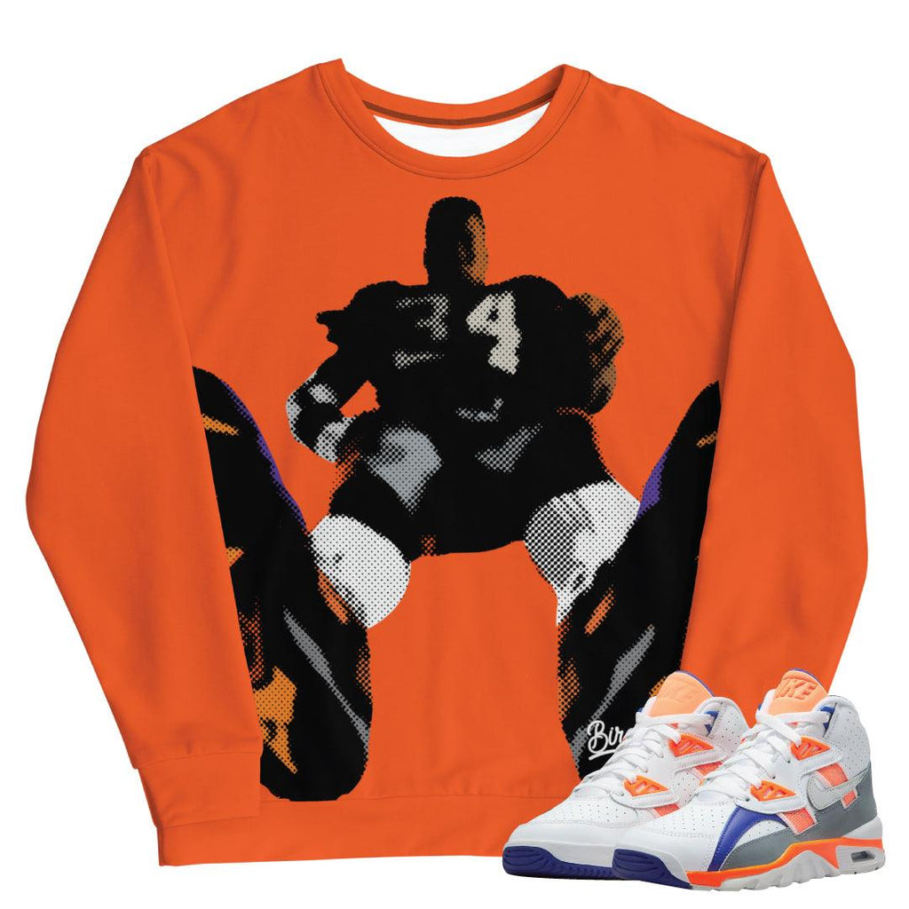 Air Trainer Bo Jackson Crewneck - Sneaker Tees to match Air Jordan Sneakers