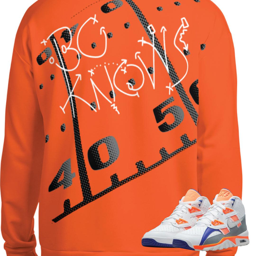 Air Trainer Bo Jackson Crewneck - Sneaker Tees to match Air Jordan Sneakers