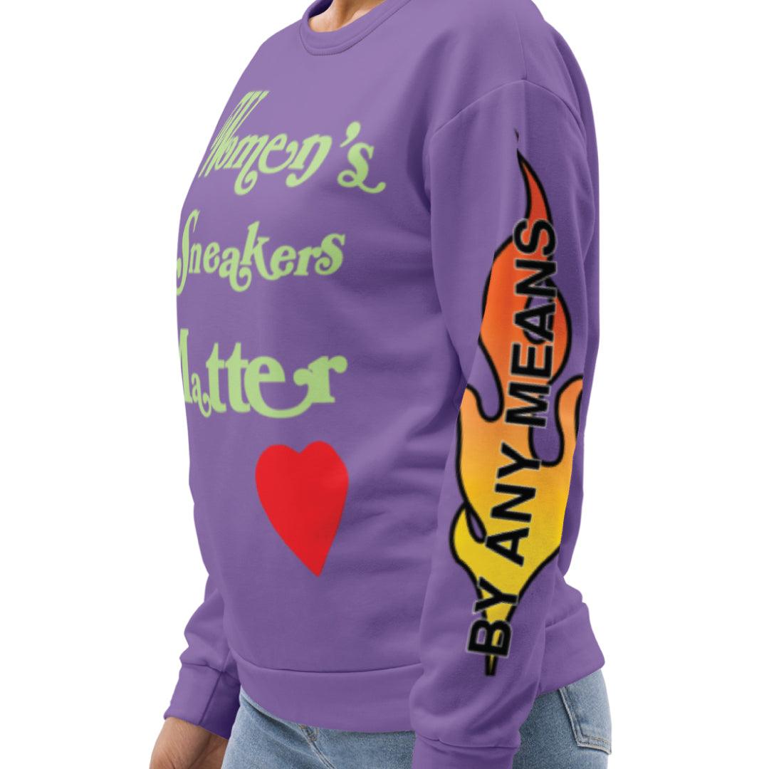 Retro 4 Purple Canyon Unisex Sweatshirt - Sneaker Tees to match Air Jordan Sneakers