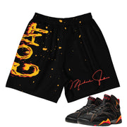 Retro 7 Citrus Shorts - Sneaker Tees to match Air Jordan Sneakers