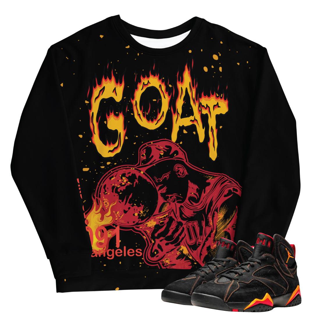 Retro 7 Citrus Sweatshirt - Sneaker Tees to match Air Jordan Sneakers