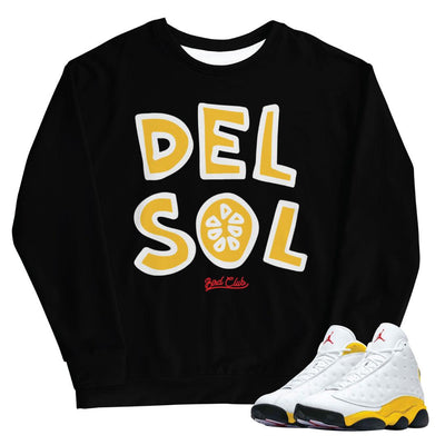 Retro 13 "Del Sol" Sweatshirt - Sneaker Tees to match Air Jordan Sneakers