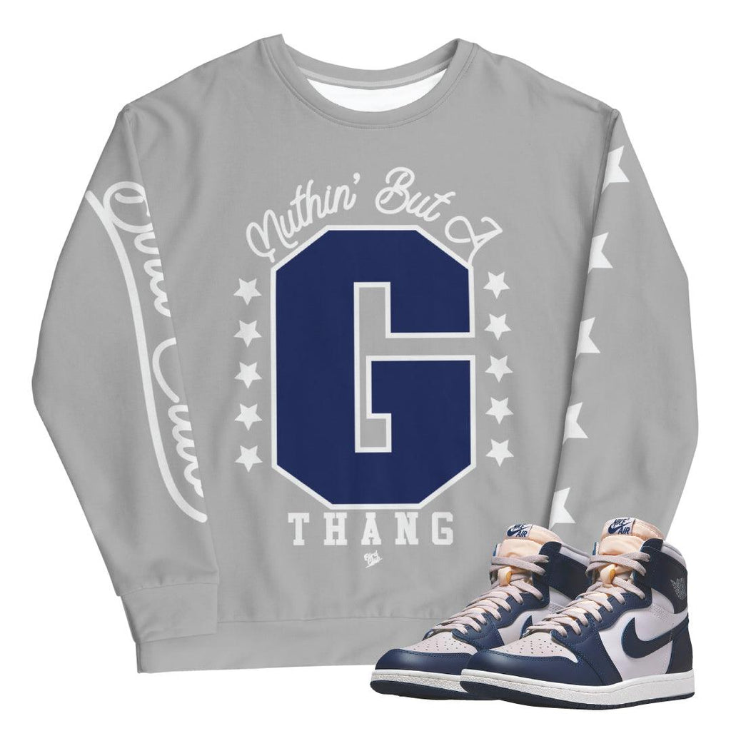 Retro 1 High 85 Georgetown Crew - Sneaker Tees to match Air Jordan Sneakers