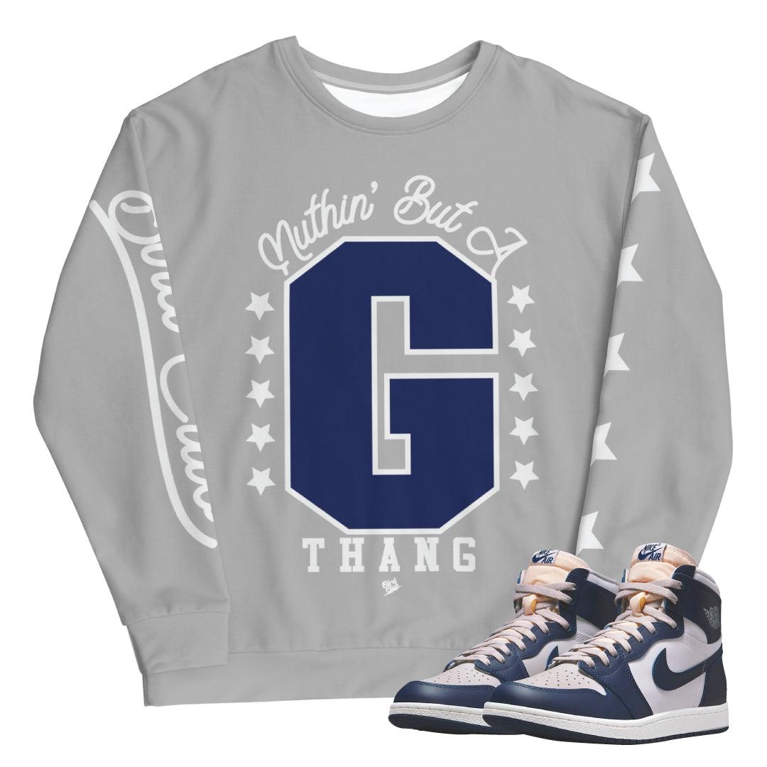 Retro 1 High 85 Georgetown Crew - Sneaker Tees to match Air Jordan Sneakers