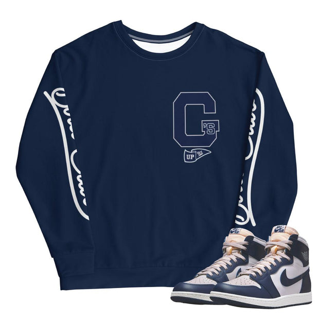 Retro 1 High 85 Georgetown Crew - Sneaker Tees to match Air Jordan Sneakers
