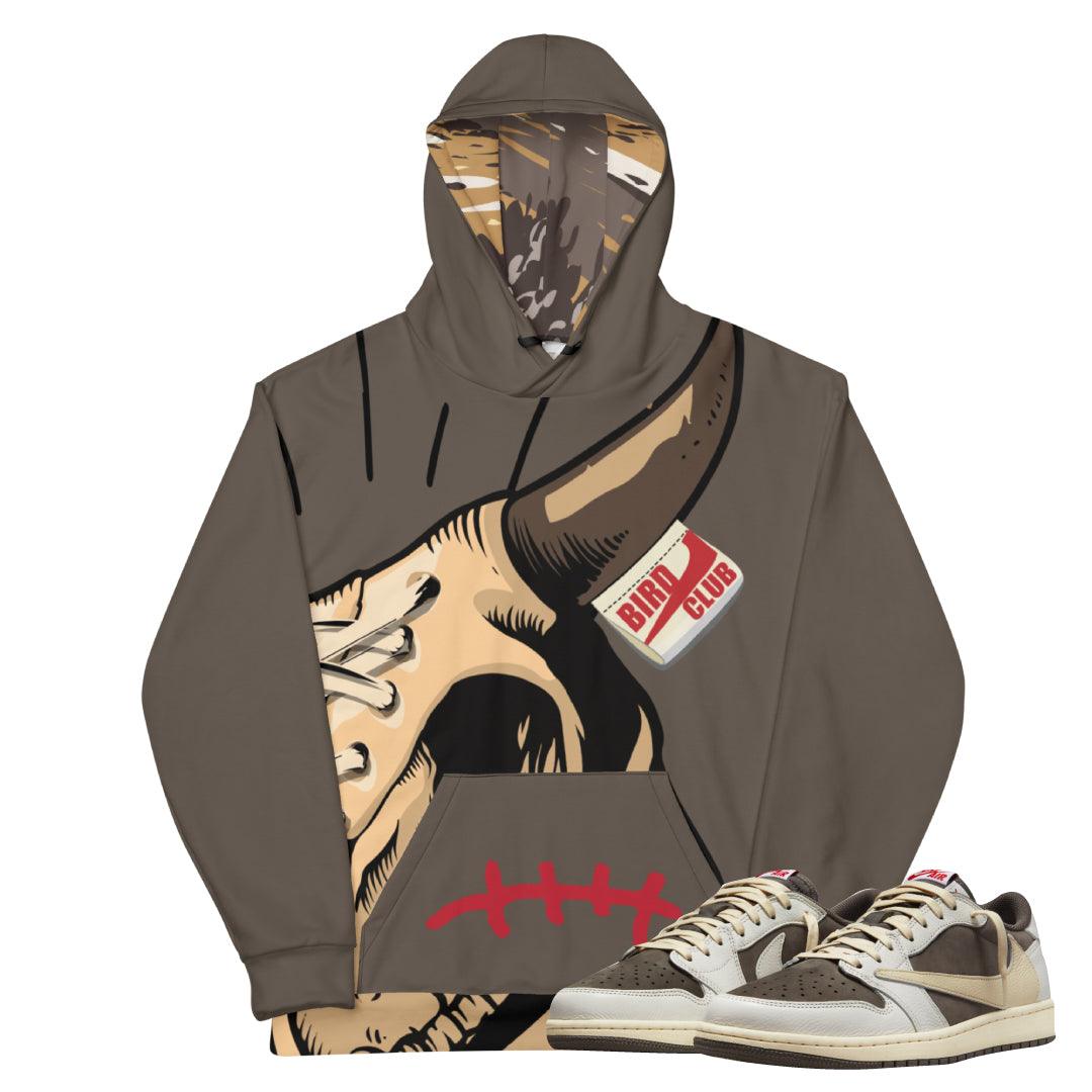 Reverse Mocha Travis Scott Hoodie - Sneaker Tees to match Air Jordan Sneakers