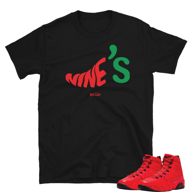 Retro 9 Chile Red Shirt - Sneaker Tees to match Air Jordan Sneakers