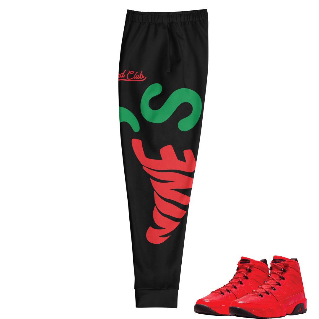 Copy of Retro 9 Chile Red Joggers - Sneaker Tees to match Air Jordan Sneakers