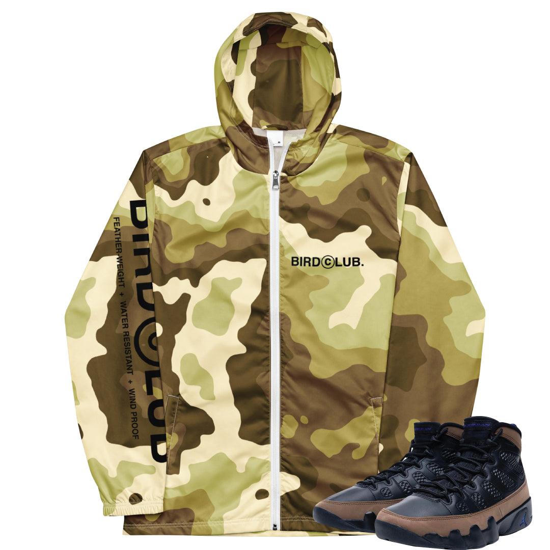 Retro 9 "Olive Concord" Windbreaker - Sneaker Tees to match Air Jordan Sneakers