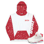Retro 6 Red Oreo Hoodie - Sneaker Tees to match Air Jordan Sneakers