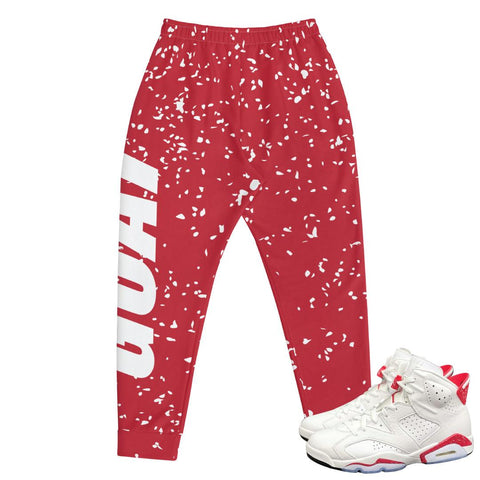 Retro 6 Red Oreo Joggers - Sneaker Tees to match Air Jordan Sneakers