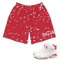 Retro 6 Red Oreo Shorts - Sneaker Tees to match Air Jordan Sneakers