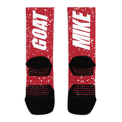 Retro 6 Red Oreo socks - Sneaker Tees to match Air Jordan Sneakers