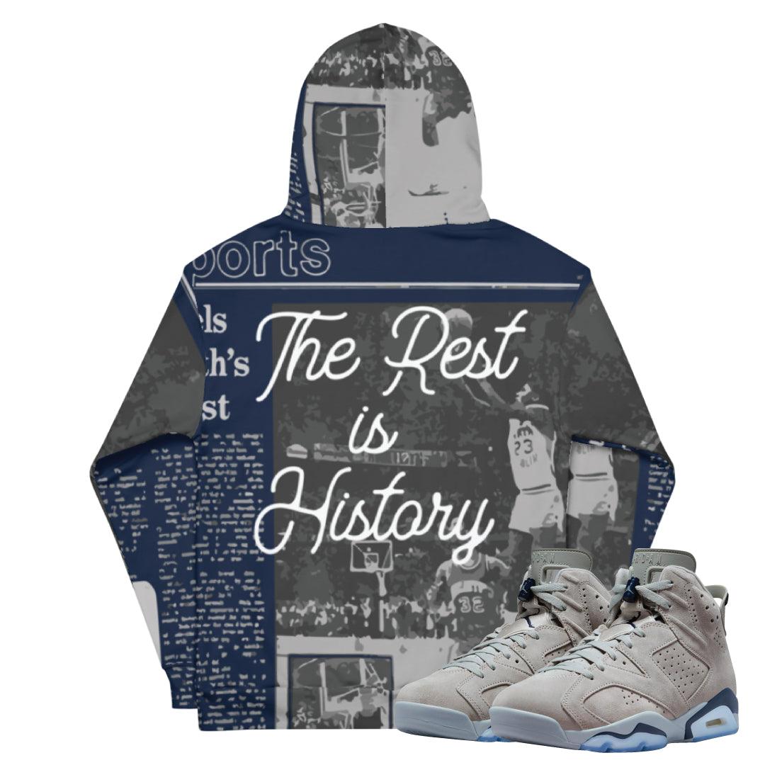 Retro 6 Georgetown Hoodie - Sneaker Tees to match Air Jordan Sneakers