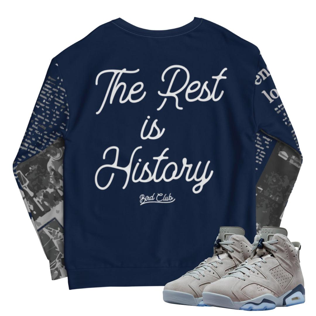 Retro 6 Georgetown Sweatshirt - Sneaker Tees to match Air Jordan Sneakers