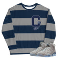 Retro 6 Georgetown Sweatshirt - Sneaker Tees to match Air Jordan Sneakers