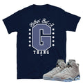 Retro 6 Georgetown Shirts - Sneaker Tees to match Air Jordan Sneakers