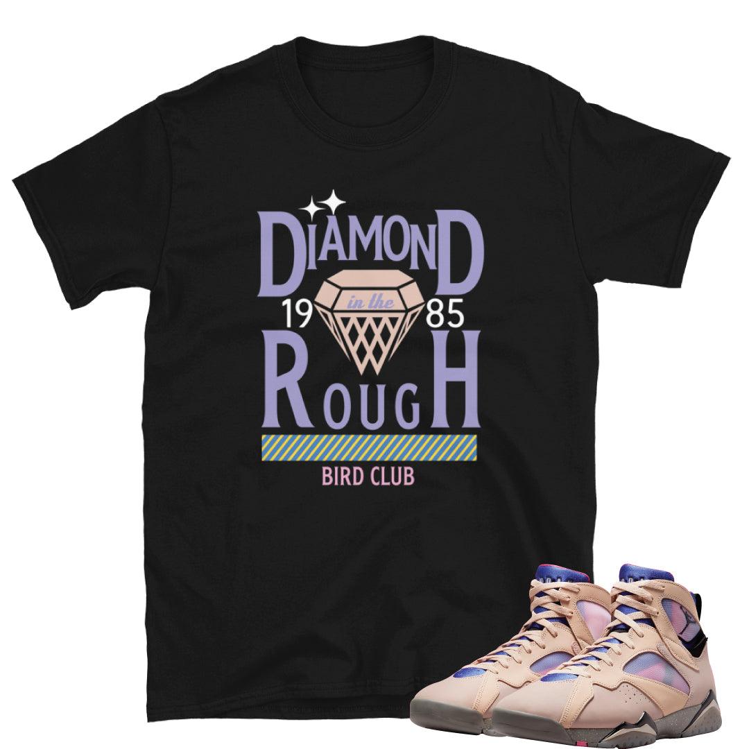 Retro 7 "Saphire/Shimmer" logo shirt - Sneaker Tees to match Air Jordan Sneakers
