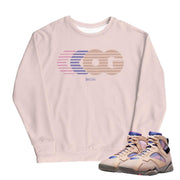 Retro 7 "Saphire/Shimmer" OG Crewneck - Sneaker Tees to match Air Jordan Sneakers