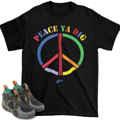 AIR RAID URBAN JUNGLE PEACE SHIRT - Sneaker Tees to match Air Jordan Sneakers